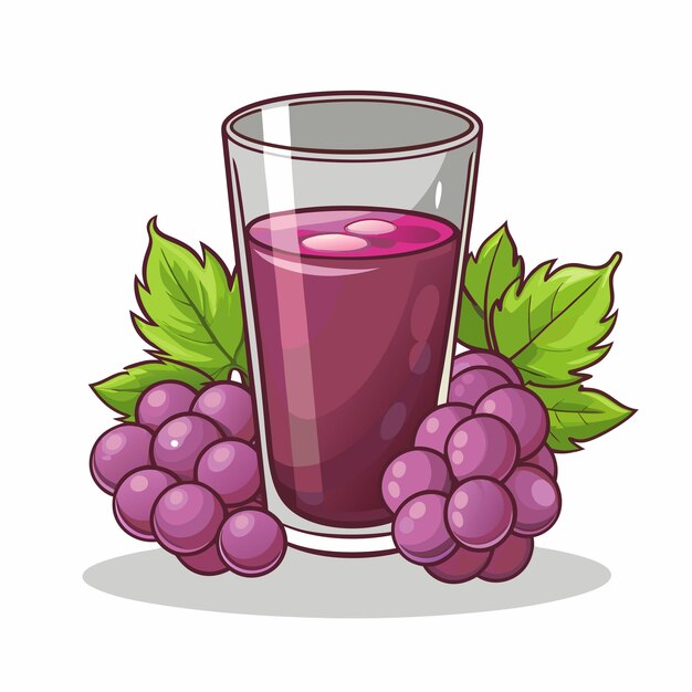 Vector grape juice drink vector presentation