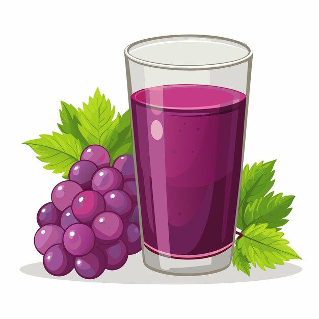 Vector grape juice vector drink art design