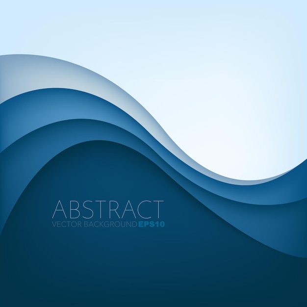 Vector graphic vector curve line overlap background for text and message design