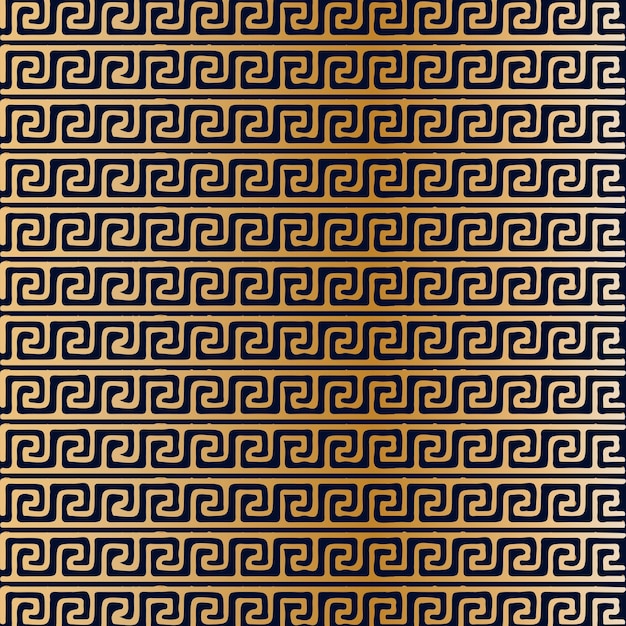 Vector greek key pattern and geometric shapes