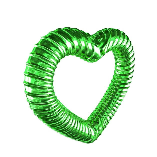 Vector green heart