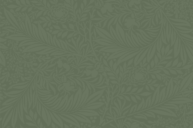 Vector green leaf flower background