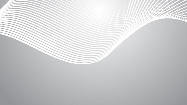 Vector grey gradient with curve line abstract background vector image for backdrop or presentation