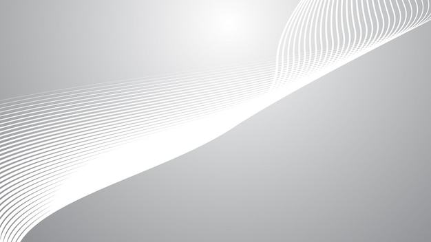 Vector grey gradient with curve line abstract background vector image for backdrop or presentation
