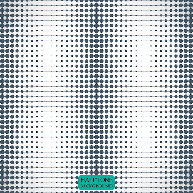 Vector grey halftone dots texture pattern for comics design