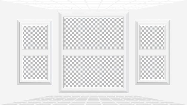 Vector grey photo frame collage collection