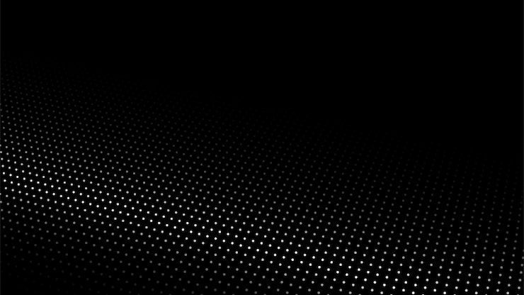 Grid on dark background 3d perspective wireframe Big data Technology background Abstract background Connecting dots and lines 3D rendering