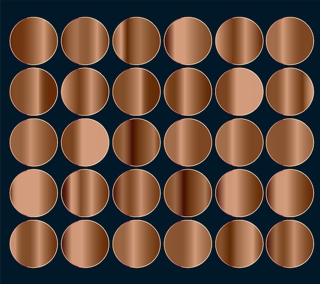 Vector group of gradient color design in vector style a collection gradients colorized pattern usage design