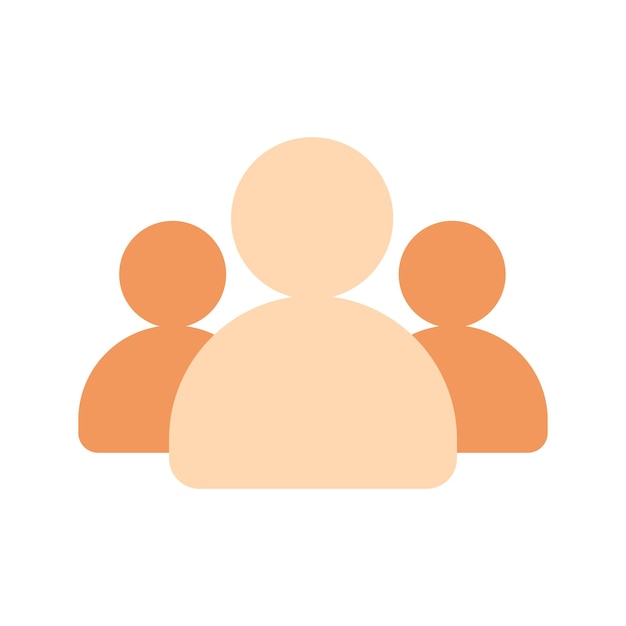Vector group of people icon