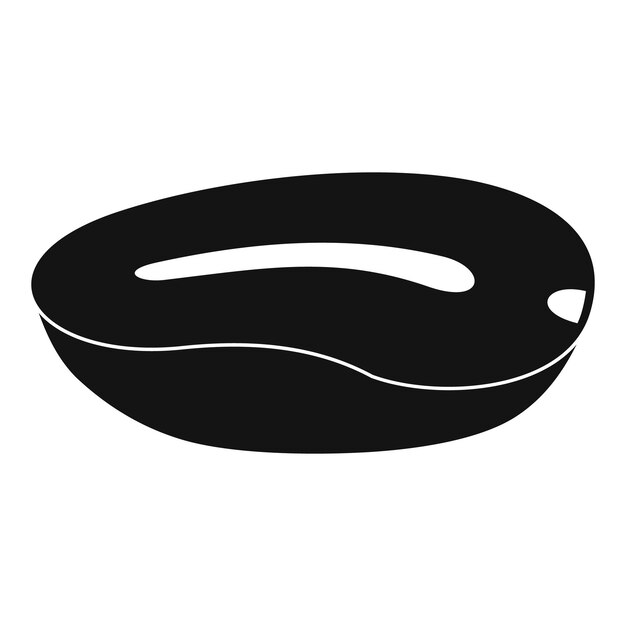 Vector half nut icon simple illustration of half nut vector icon for web design isolated on white background