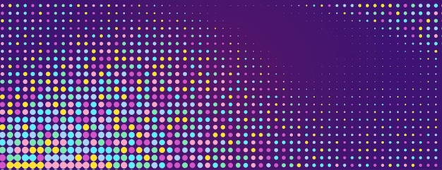 Vector halftone dot gradient background colorful style