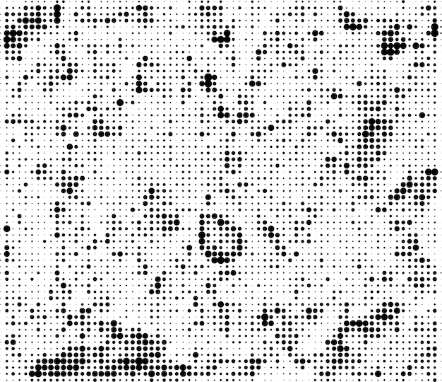Vector halftone dotted grunge vector background urban old peeled wall