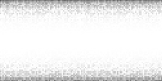 Vector halftone horizontal gradient pattern. background using halftone random dots texture. grunge backdrop. technology design element. vector illustration
