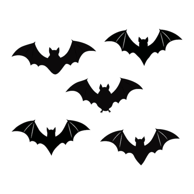 Vector halloween bat collection