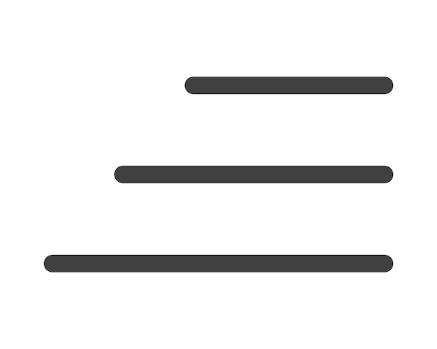Vector hamburger menu icon buttons for website ui navigation app presentation vector user interface icons