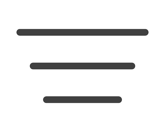 Vector hamburger menu icon buttons website ui navigation mobile app vector elements user interface icons