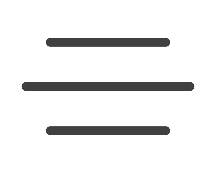 Hamburger menu icon buttons website UI navigation mobile app Vector elements user Interface icons