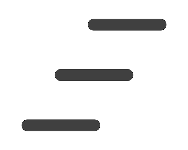 Vector hamburger menu icon buttons website ui navigation mobile app vector elements user interface icons