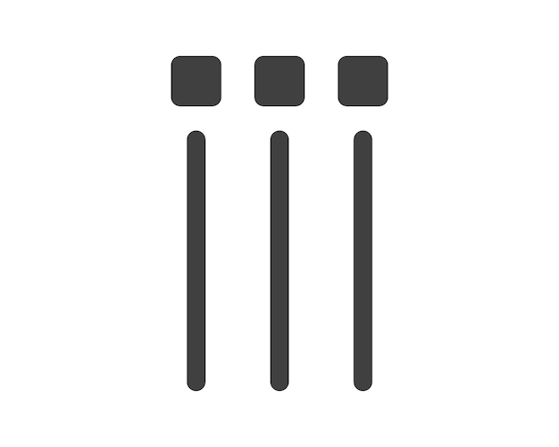 Vector hamburger menu icon buttons website ui navigation mobile app vector user interface icons