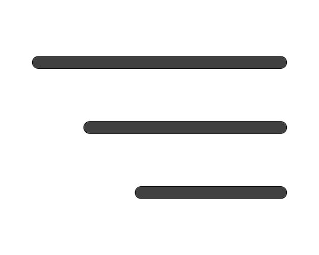 Vector hamburger menu icon buttons website ui navigation mobile app vector user interface icons