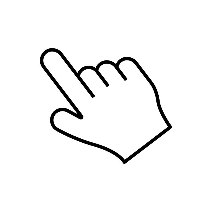 Hand click icon vector pointer icon vector hand cursor icon vector Pointer click Cursor arrow icon Clicking with a computer mouse