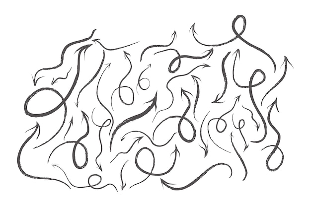 Vector hand draw arrow  collection vector design elements