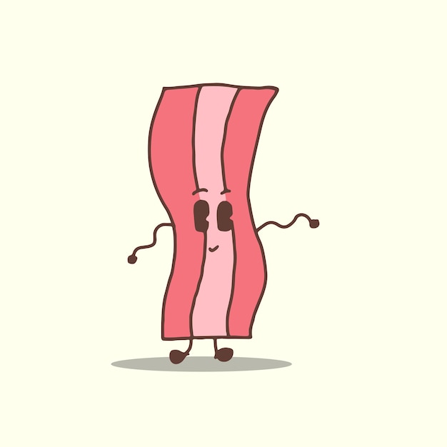 Vector hand drawing cute character breakfast design vector element