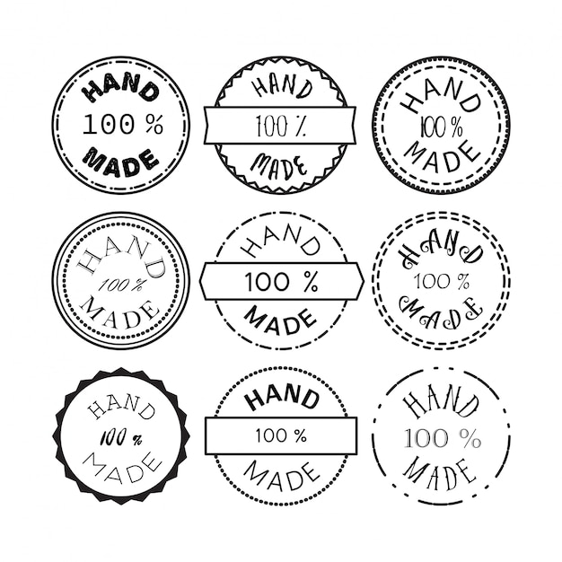 Vector hand made badge