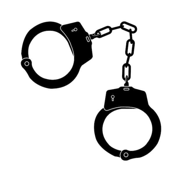 Vector handcuffs icon