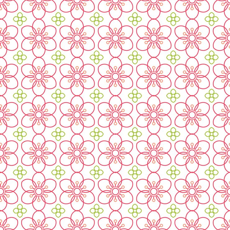 Handdrawn circles Seamless Vector Pattern Design