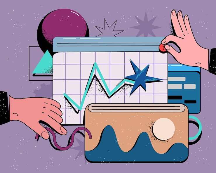 Hands are working on website or application ui ux design and programming Team work