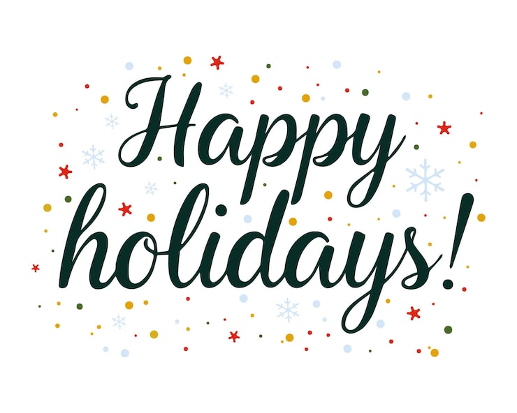 Vector happy holidays quote lettering design for tshirt vector quote illustration on white background