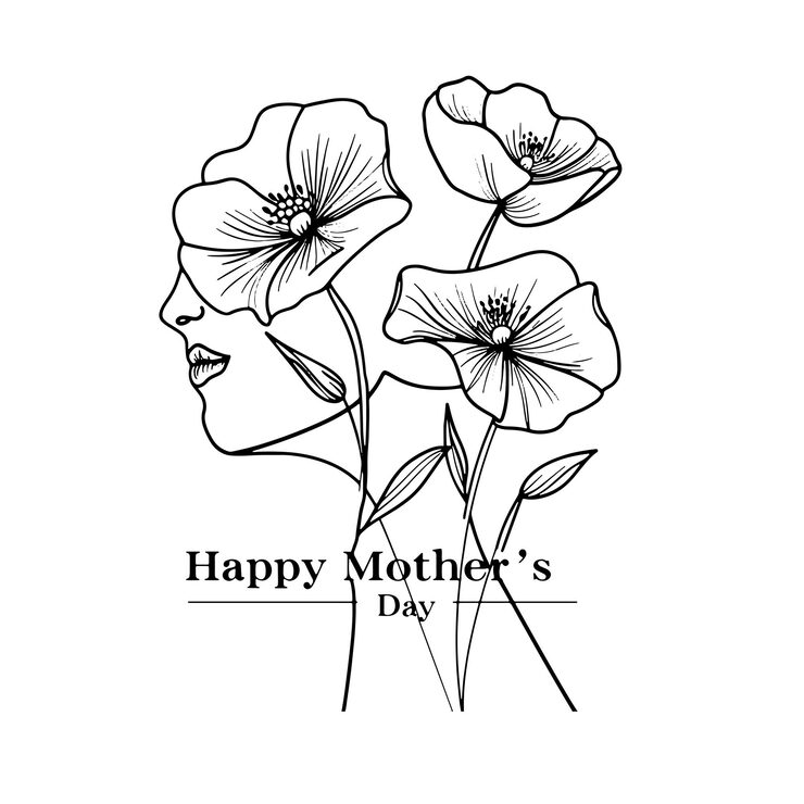Vector happy mothers day card vector illustration