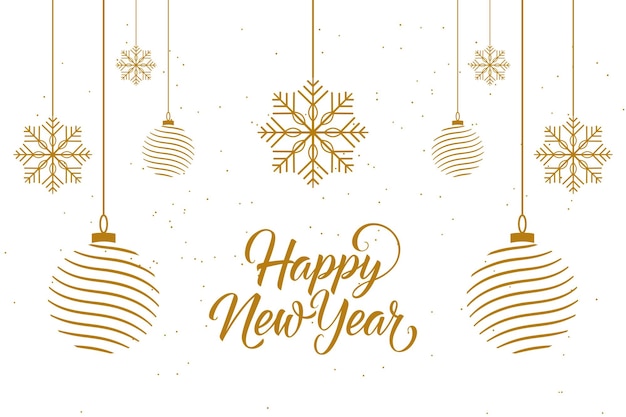 Vector happy new year graphic design template