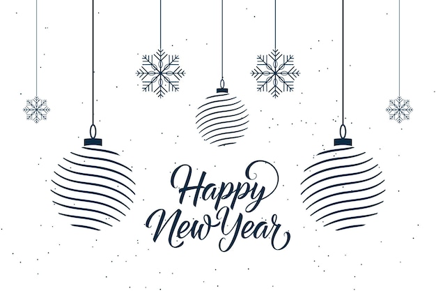 Vector happy new year graphic design template