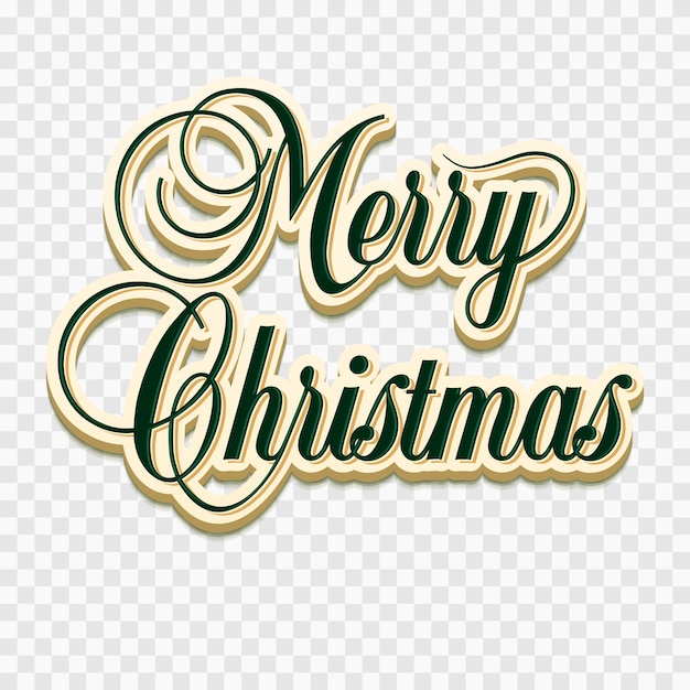 Vector happy new year and merry christmas text