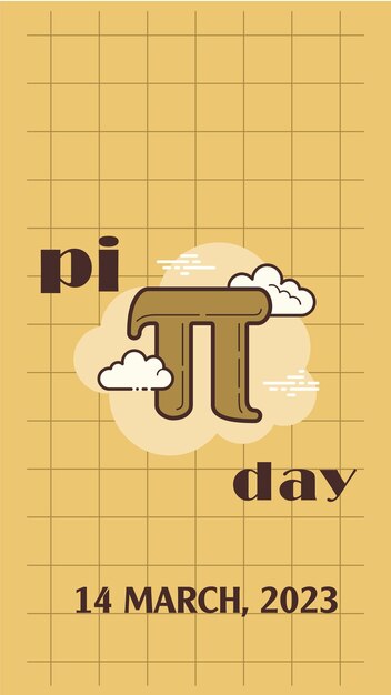 Vector happy pi day