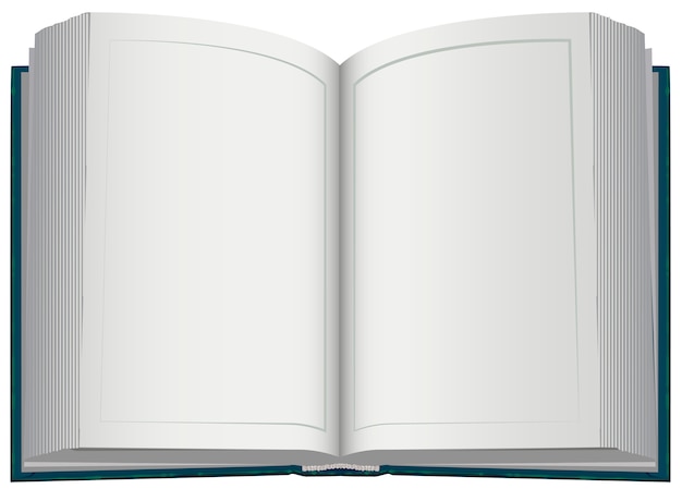 Vector hardcover open book