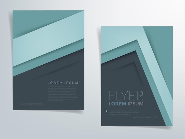 Vector header flyer business brochure vector graphic with space for text and message design