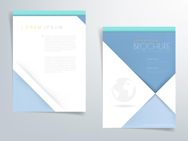 Vector header flyer business brochure vector graphic with space for text and message design