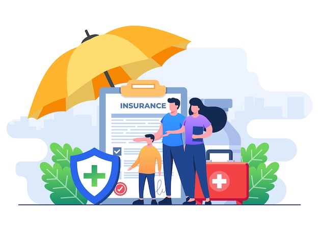 Vector healthcare insurance