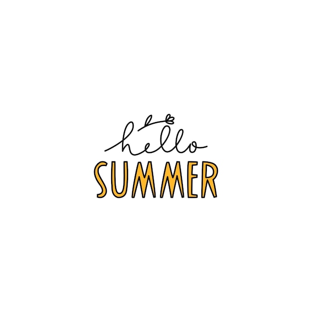 Vector hello_summer_quote