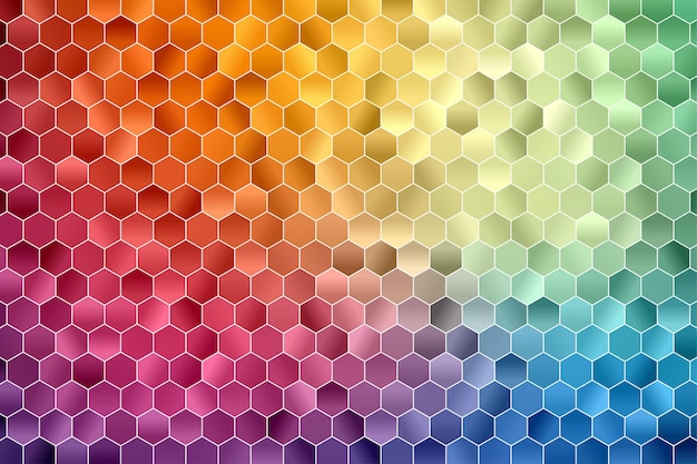 Vector hexagon geometric background. polygon wallpaper. hexagon seamless pattern.