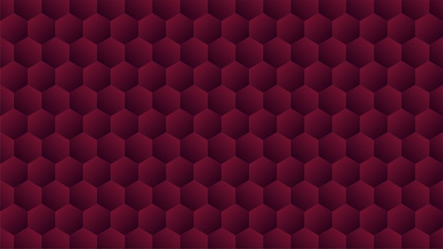 Vector hexagon pattern with qatar flag color background stock vector