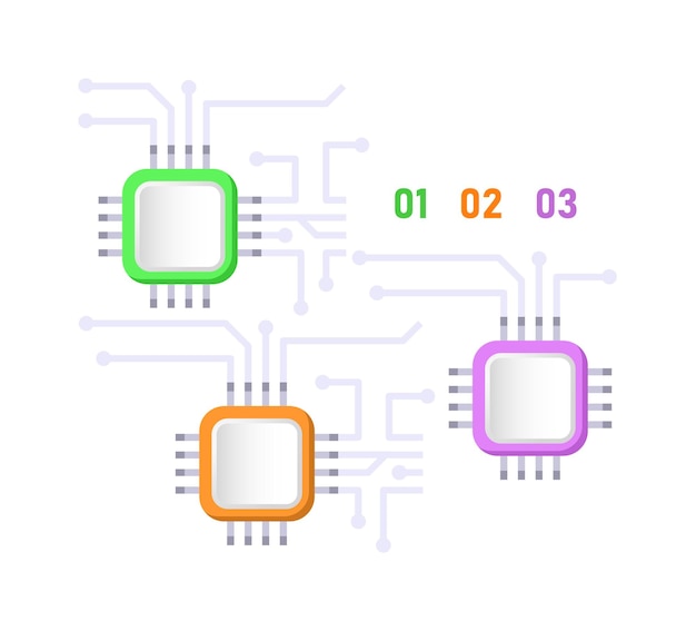 Vector high technology infographic chart design element set. abstract vector symbols for infochart with blank copy spaces. kit with shapes for instructional graphics. visual data presentation