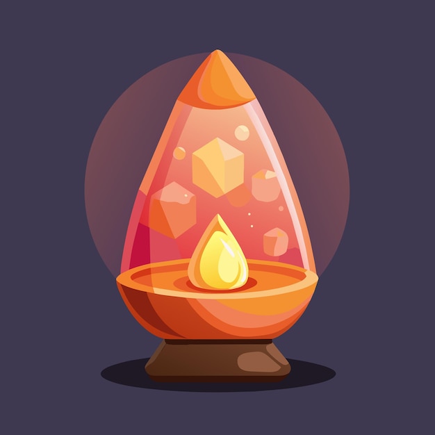 Vector himalayan salt lamp vector graphics illustration eps source file format lossless scaling icon design