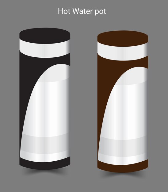 Vector hot water pot