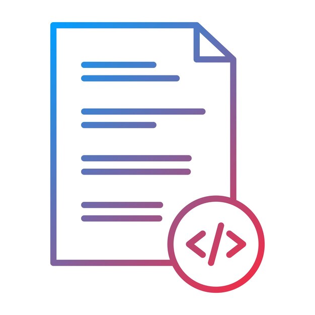 Vector html file icon vector image can be used for coding and development
