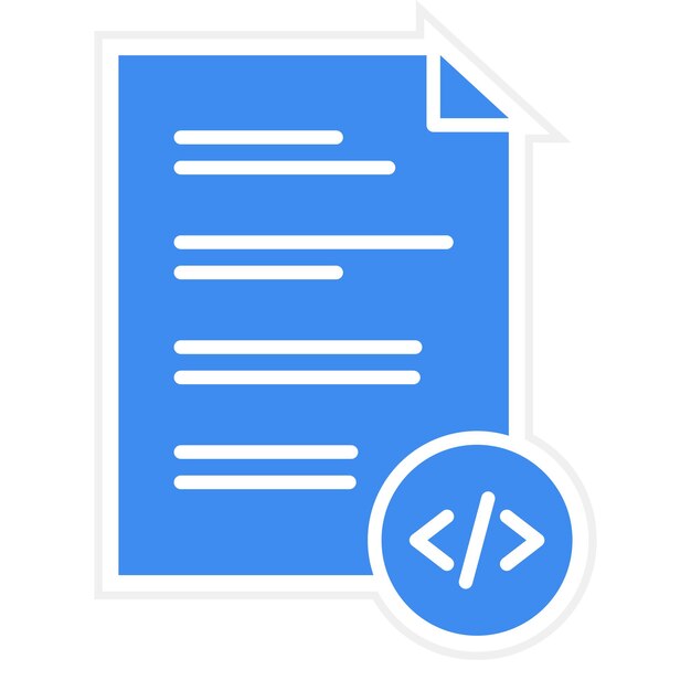 Vector html file icon vector image can be used for coding and development