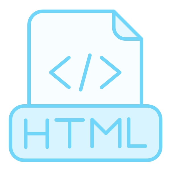 Vector html file icon vector image can be used for computer programming